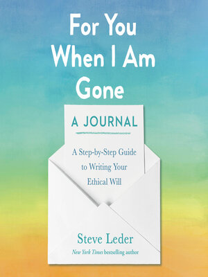 cover image of For You When I Am Gone: A Journal